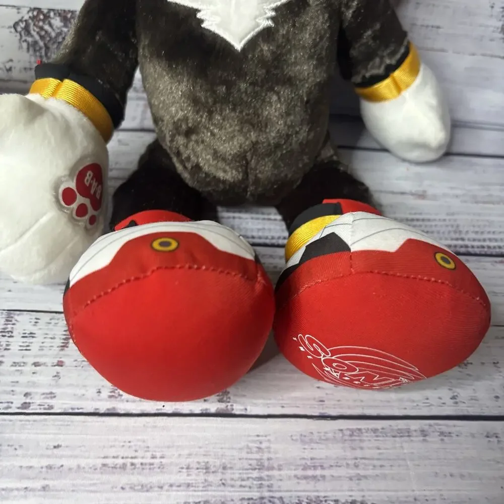 Build A Bear Shadow The Hedgehog Sonic 3 Movie Plush Stuffed Toy BAB RARE